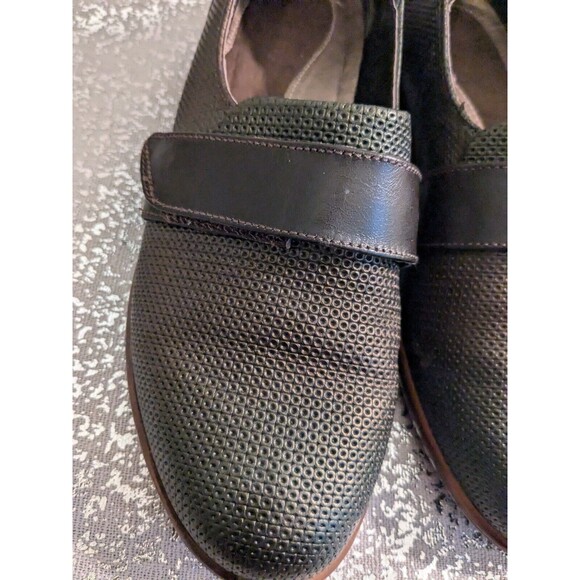 Naot Wind Shoes Womens 37 (6-6.5) Rattlesnake Loafers Brown Iridescent Leather - Picture 3 of 11